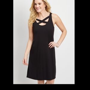 24/7 strappy neck and back shirtdress